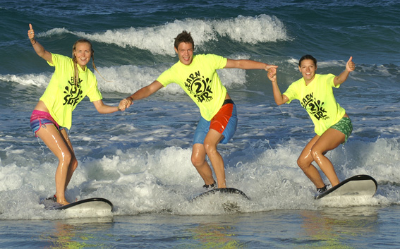 Surfing is easy with Scarborough Beach Surf School