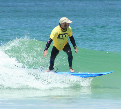 Surf lesson at Leighton Beach