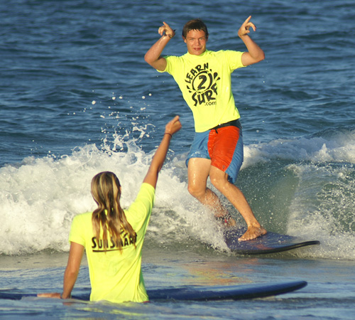 Surfing is fun with Scarborough Beach Surf School