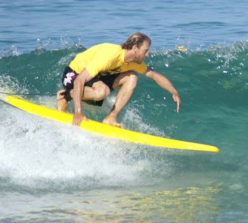 Man Surfing at Scarborough Beach